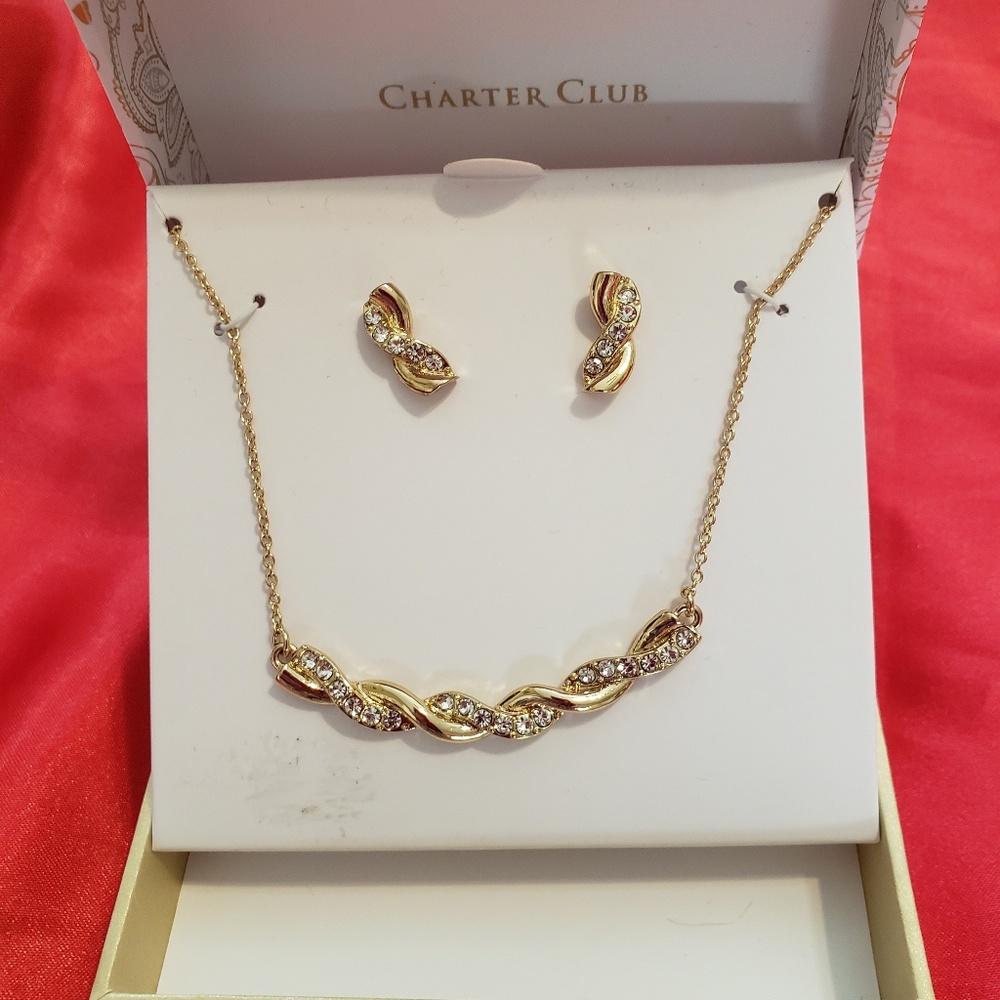 🎁SOLD OUT 🎁NWT,GOLD PAVE TWIST ENK - Picture 2 of 6